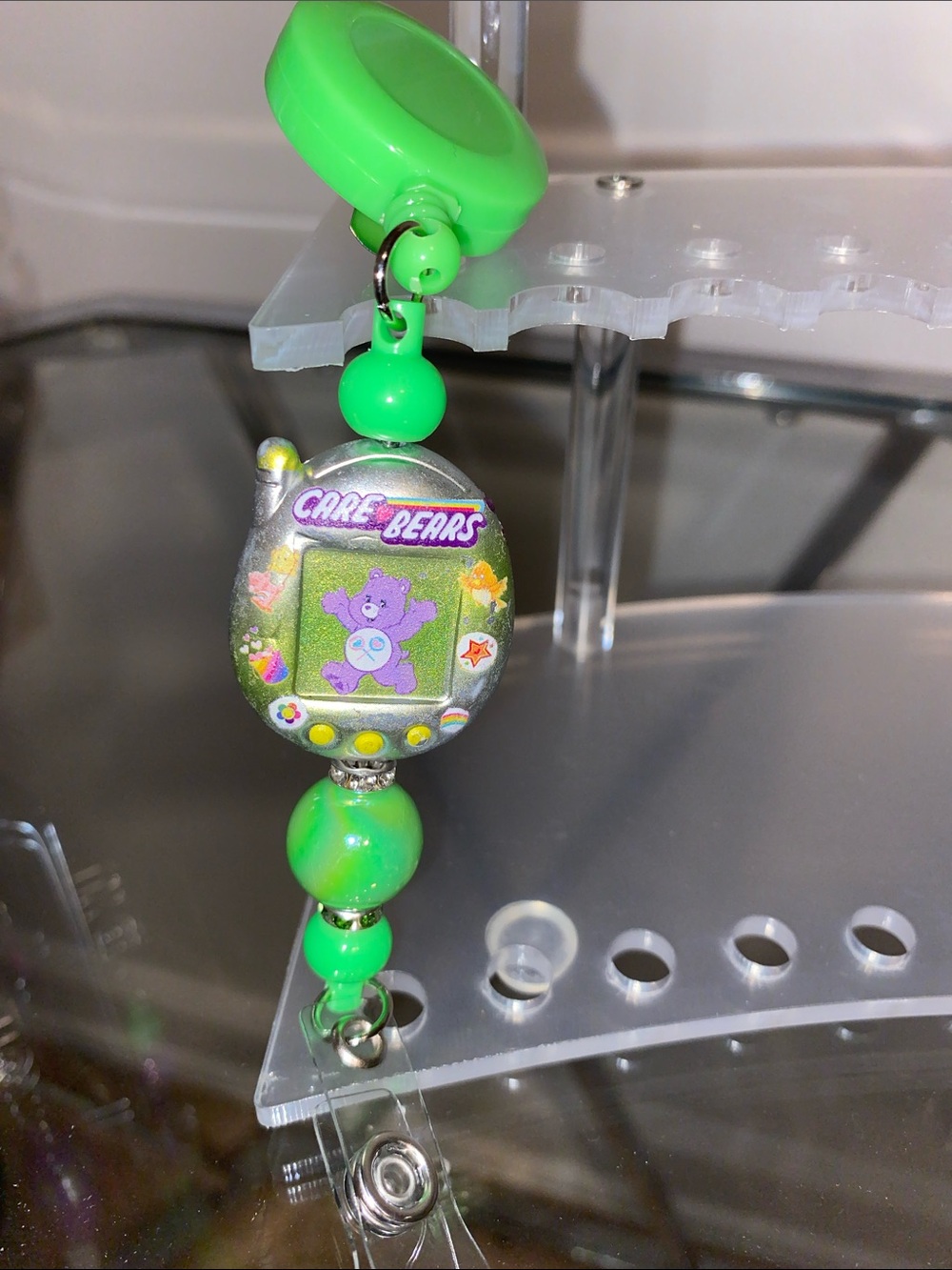 Care Bears Bright Green Badge reel